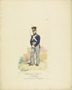 Soldat de la compagnie de garnison, 1820-1825