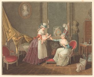 Le déjeuner de Fanfan - Jean Baptiste Mallet after Henri Nicolas van Gorp
