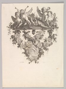 Vignette avec sphinx et putti, 1779 - Jean Baptiste Marie Huet
