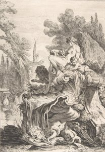 La Nymphe Assise (détail), vers 1740 - Jean Baptiste Marie Pierre