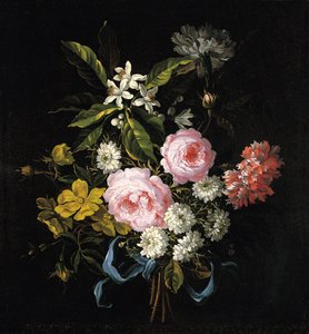 Bouquet de camomille, roses, fleurs d