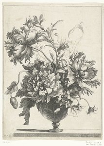 Vase en verre avec des fleurs - Jean Baptiste Monnoyer