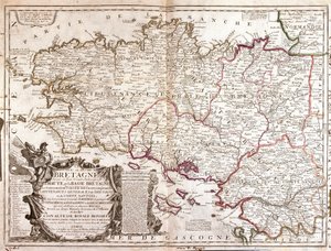 Carte de la Bretagne (France)