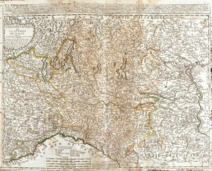 Carte de la Lombardie (Italie) (Gravure) - Jean Baptiste Nolin