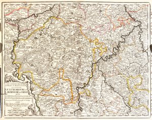 Carte du Luxembourg et du diocèse de Trèves (Allemagne) (Gravure) - Jean Baptiste Nolin