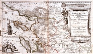 Carte du Poitou-Charentes (France) (Gravure) - Jean Baptiste Nolin