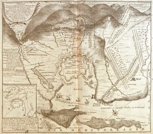 Carte de Toulon (France)