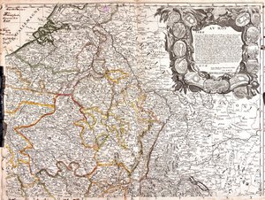 Carte du Duché de Luxembourg, Champagne et Duché de Lorraine (Gravure) - Jean Baptiste Nolin