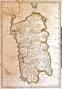 Carte du Royaume de Sardaigne (Italie) (gravure) - Jean Baptiste Nolin