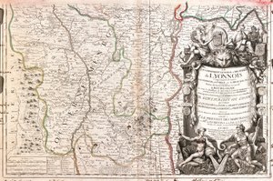 Carte du Lyonnais (France) (gravure) - Jean Baptiste Nolin
