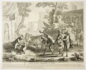 Arrivée des comédiens - Jean Baptiste Oudry