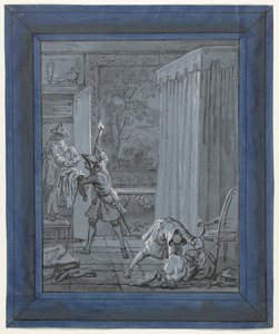 Le Mari, la Femme et le Voleur (Illustrations pour les fables de Jean de La Fontaine) - Jean Baptiste Oudry