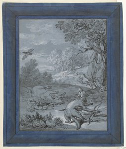 Le Loup et le Chasseur - Jean Baptiste Oudry
