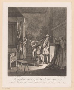 Ragotin ivre sur une chaise près du feu - Jean Baptiste Oudry