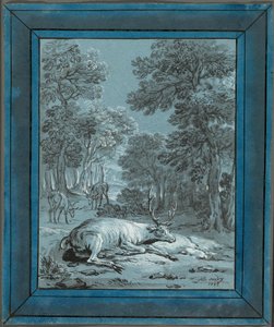 Le cerf malade - Jean Baptiste Oudry