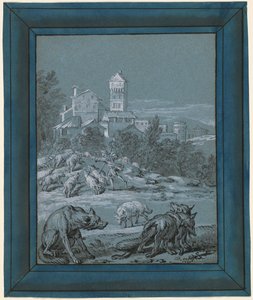 Le loup et le renard - Jean Baptiste Oudry