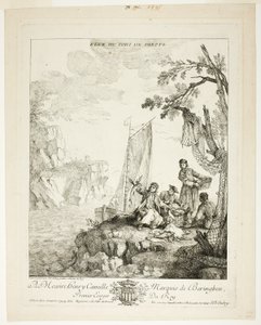 Vue du port de Dieppe - Jean Baptiste Oudry