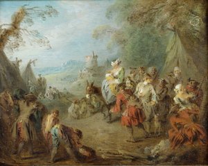 Campement des soldats en halte - Jean Baptiste Pater
