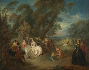 Fête champêtre, vers 1730