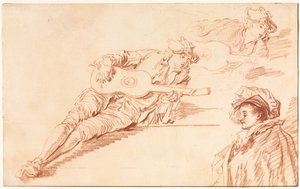 Le guitariste - Jean Baptiste Pater