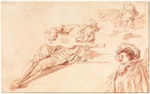 Le guitariste, 1720s