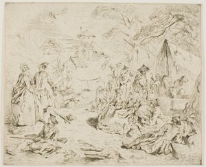 Troupes au repos - Jean Baptiste Pater