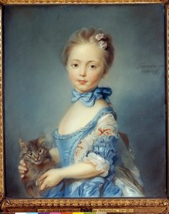 Portrait de la jeune fille au chat