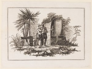 Une famille, de "Nouveau Cahier de Six Feuilles De Différents Sujets Chinois Historiés" - Jean Baptiste Pillement