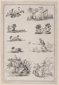 Ornements de chinoiserie, vers 1760-85 - Jean Baptiste Pillement