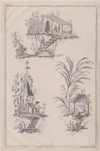 Ornements de chinoiserie, vers 1760-85 - Jean Baptiste Pillement