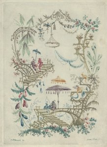 Chinoiserie de Nouvelle Suite de Cahiers Arabesques Chinois - Jean Baptiste Pillement