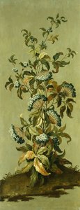 Panneaux décoratifs avec des fleurs - Jean Baptiste Pillement