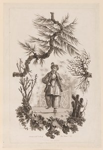 Figure sous une branche - Jean Baptiste Pillement