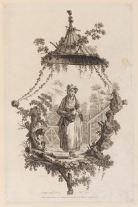 Figure sous un dais - Jean Baptiste Pillement