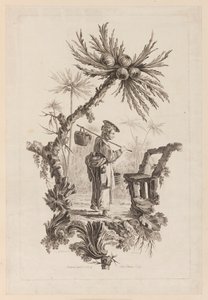 Figure avec panier sous une branche - Jean Baptiste Pillement