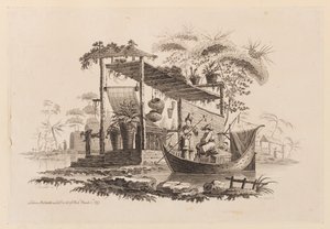 Figures dans un bateau - Jean Baptiste Pillement