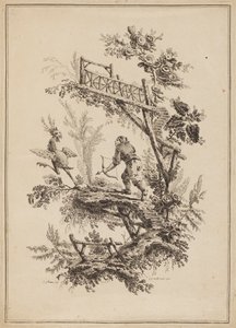 Planche 12, de "Suite de Douze Pêcheurs et Chasseurs" - Jean Baptiste Pillement
