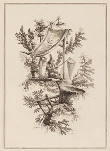 Planche 2, "Suite de douze Pêcheurs et Chasseurs" - Jean Baptiste Pillement