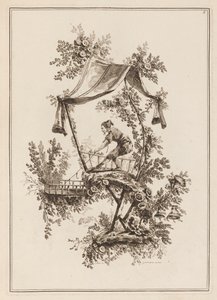 Plaque 5, « Suite de douze pêcheurs et chasseurs »