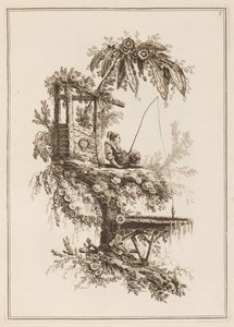 Planche 7, "Suite de douze Pêcheurs et Chasseurs" - Jean Baptiste Pillement