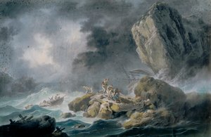 Tempête et naufrages - Jean Baptiste Pillement