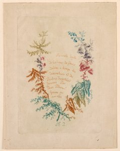 Page de titre pour "Nouvelle Suite de Cahiers de fleurs idéales" No. 2 - Jean Baptiste Pillement