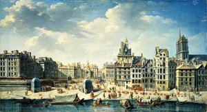 Une place sur les rives de la Seine à Paris