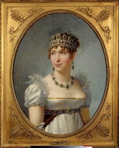 Portrait de la reine Hortense de Beauharnais (1783-1837) Reine de Hollande, épouse de Louis Bonaparte - Jean Baptiste Regnault