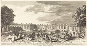 Vue de Trianon dans le parc de Versailles du côté de l