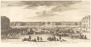 Vue des Écuries de Versailles prise de la seconde grille - Jean Baptiste Rigaud