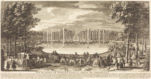 Vue du Bassin de Neptune dans le Jardin de Versailles - Jean Baptiste Rigaud