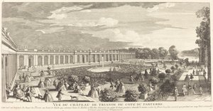 Vue du Château de Trianon du Côté du Parterre - Jean Baptiste Rigaud