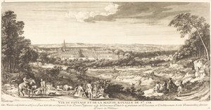 Vue du Paysage de la Maison Royale de Saint Cir - Jean Baptiste Rigaud