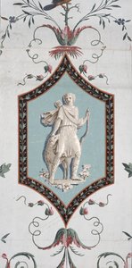 Design de papier peint arabesque (détail)